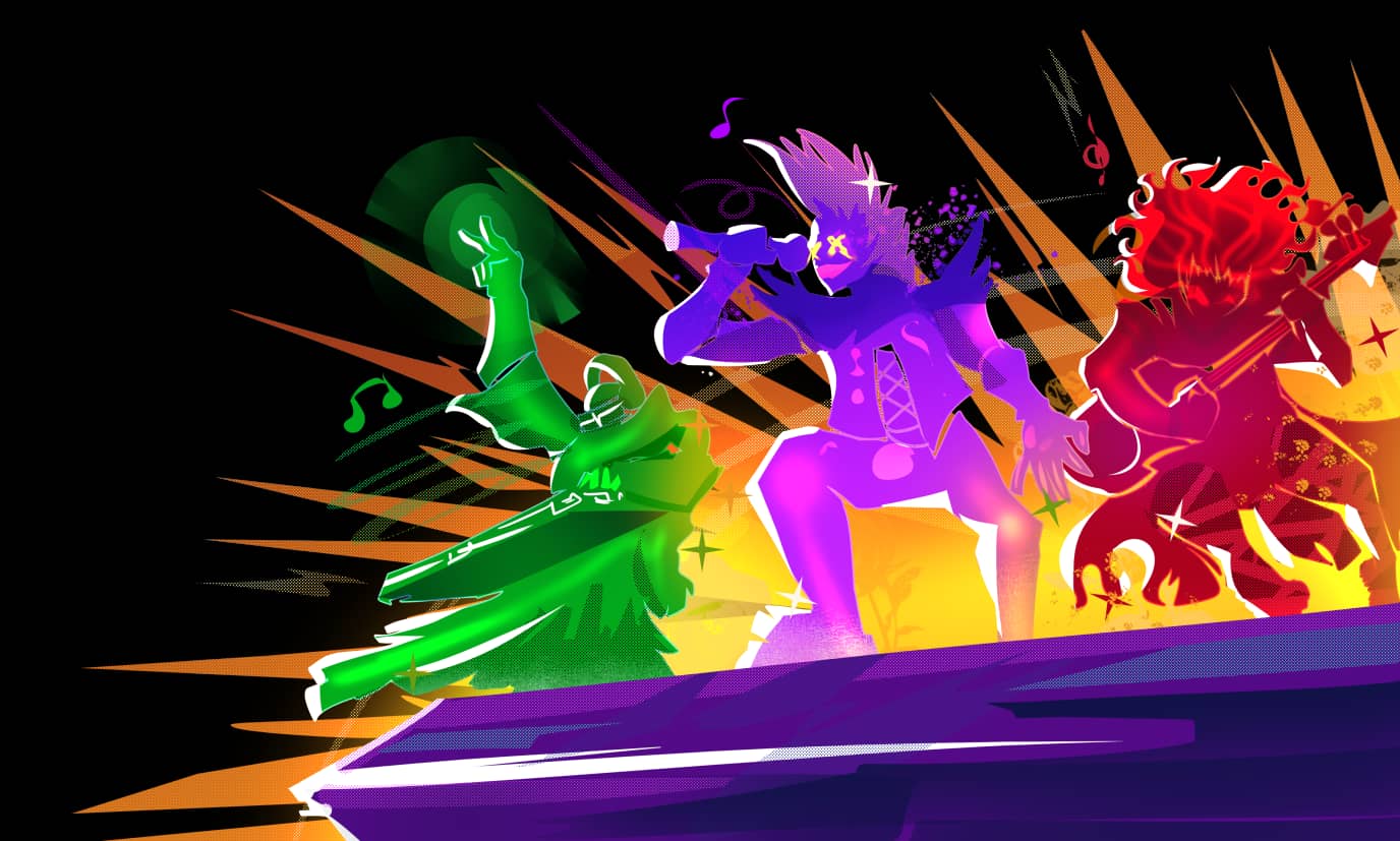 Parallax middle layer